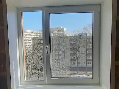 Окно двухстворчатое глухое, поворотно-откидное