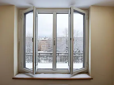 Окно двухстворчатое, поворотно-откидное